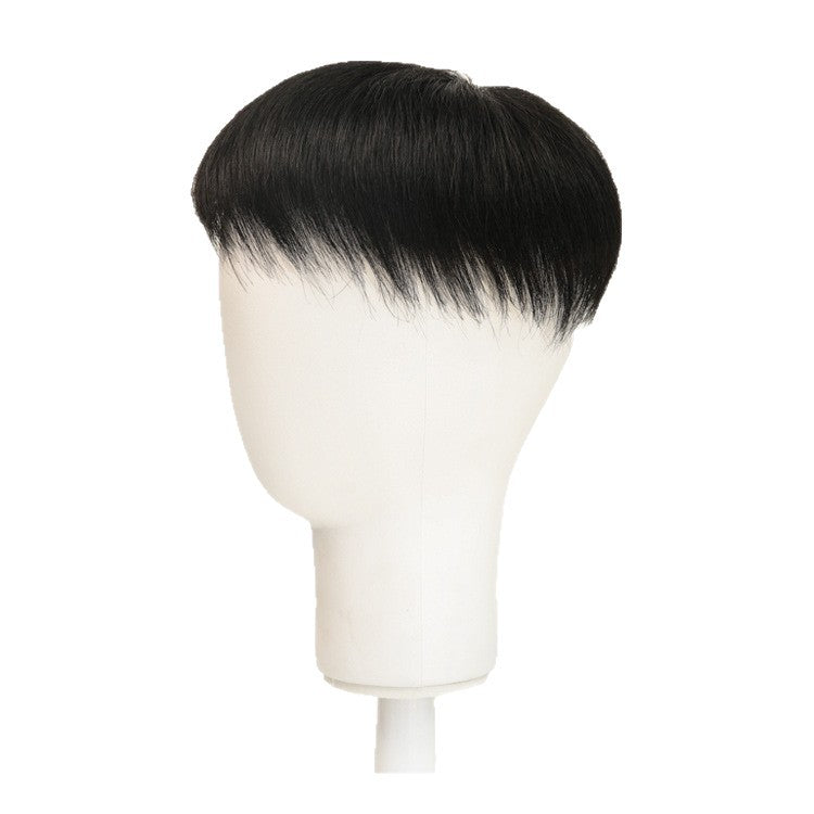 Men's Set Additional Hair Volume Real Head Men's Wig