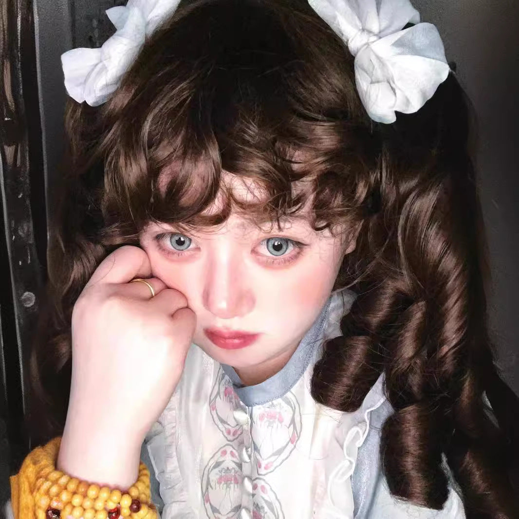 Women's Lolita Retro French Elegant Court Gorgeous Wig Short Curly Hair