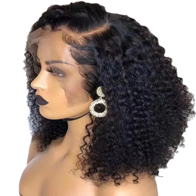 Beautiful Pretty Classy Classic Front Lace Wig Short Curly Hair