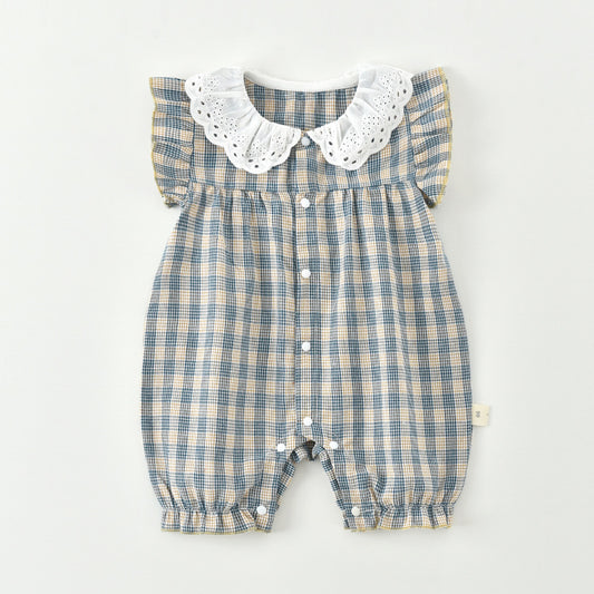 Jumpsuit Check Thin Cute Crawling Super Jumpsuit, Climbing Suit