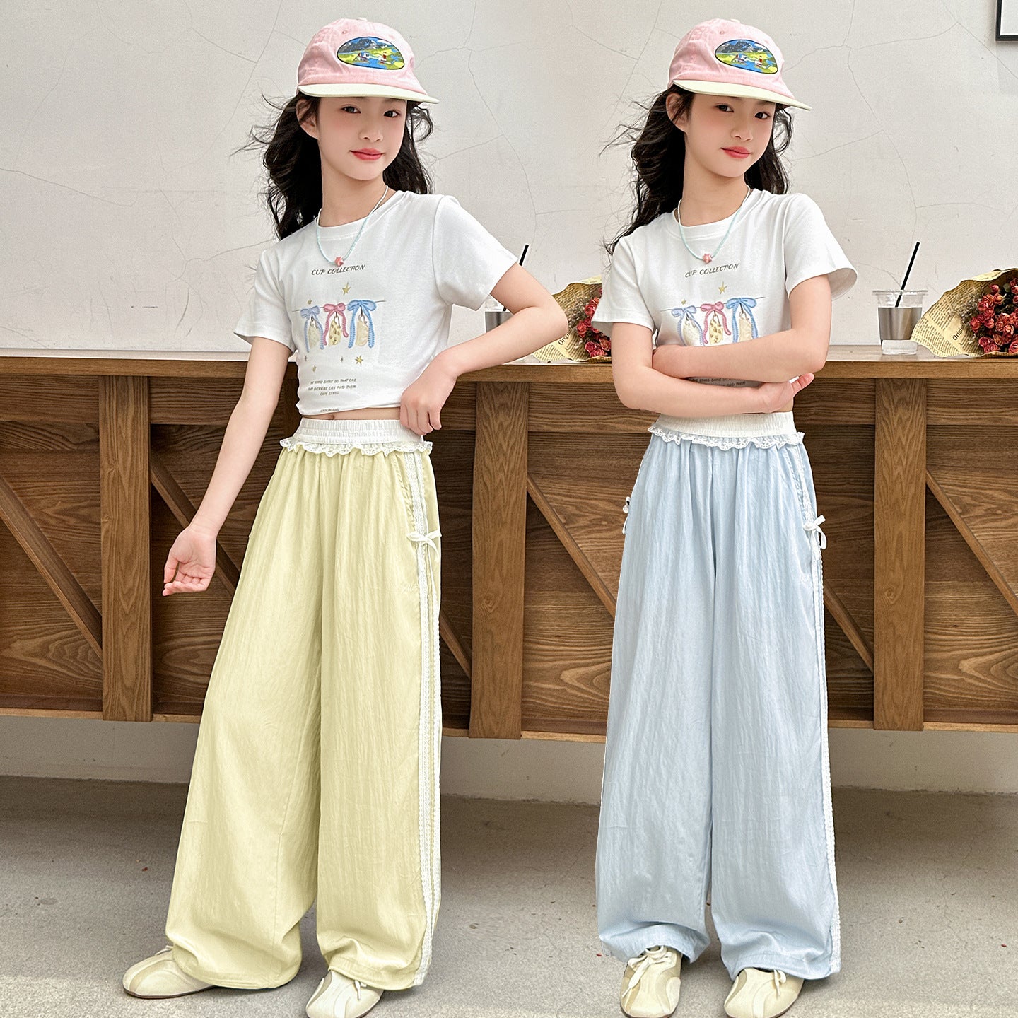 Women's & Children's Trousers Summer Western Style Fashion Casual Teens Thin Children's Pants