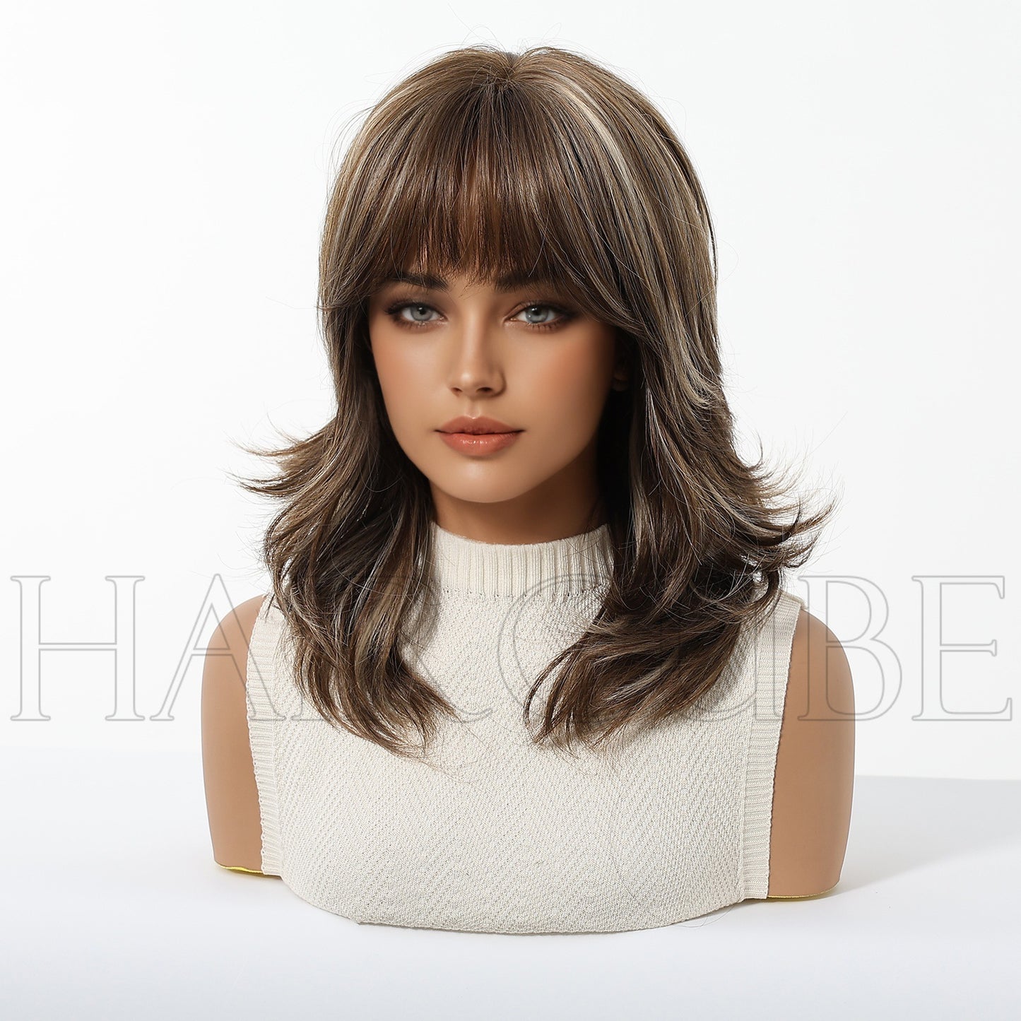 Fashion Graceful Bangs Headgear Chemical Fiber Wig Short Curly Hair