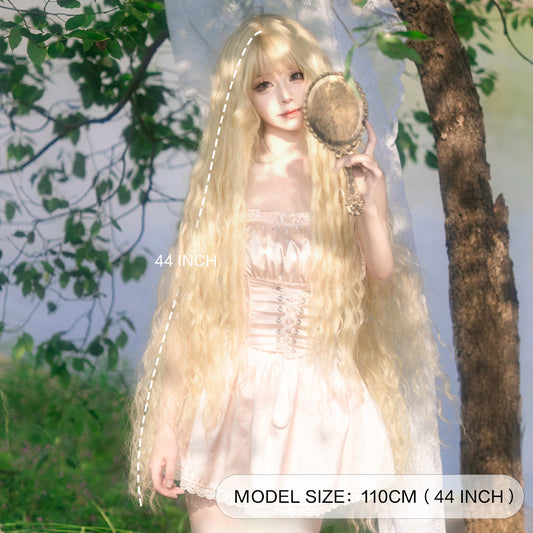 Wool Curly Hair Bangs Natural Lolita Dress Cos Wig