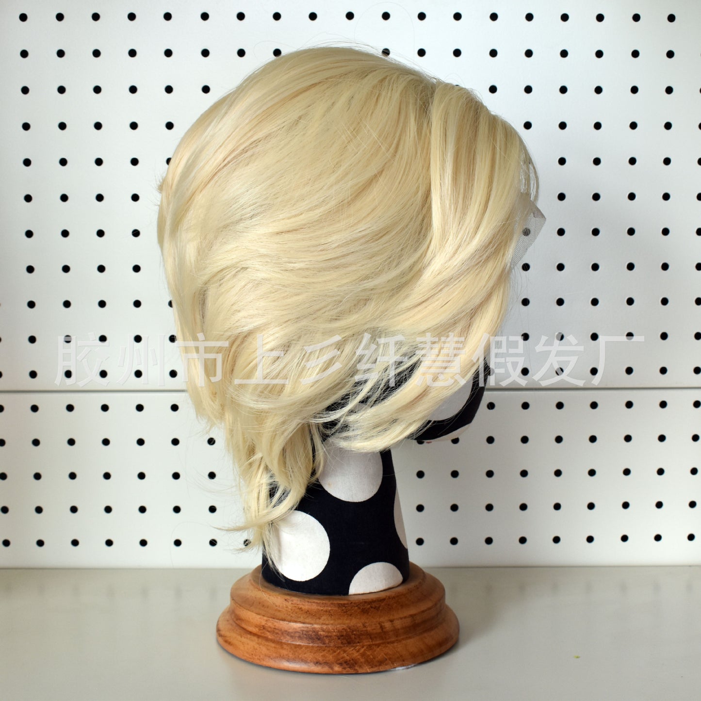 Front Lace Less Round Head Universal Short Hair Master General Cos Wig