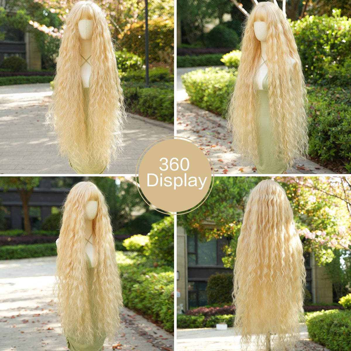 Wool Curly Hair Bangs Natural Lolita Dress Cos Wig