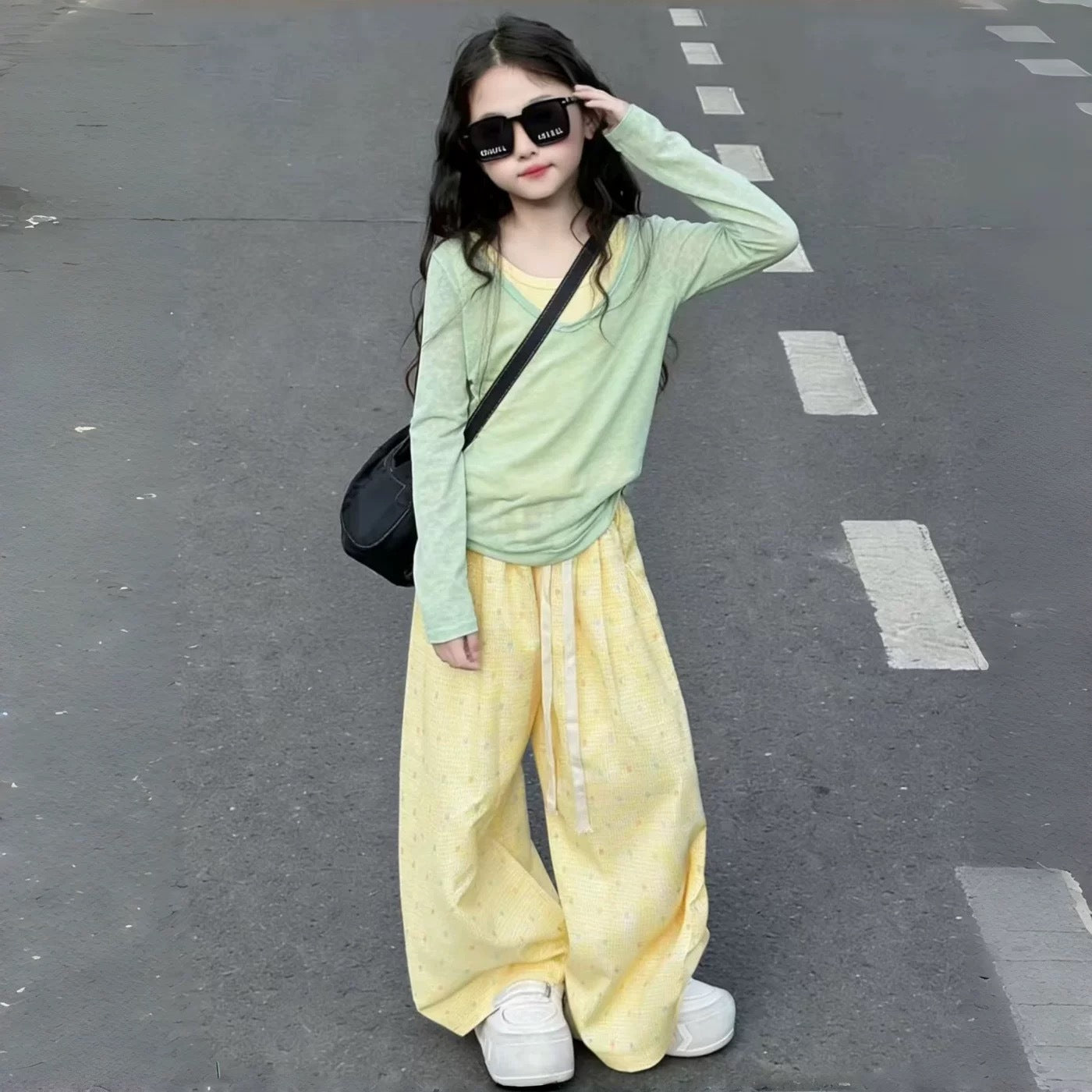 Children's Spring Clothes Western Style Thin Little Dopamine Long Children's Suit