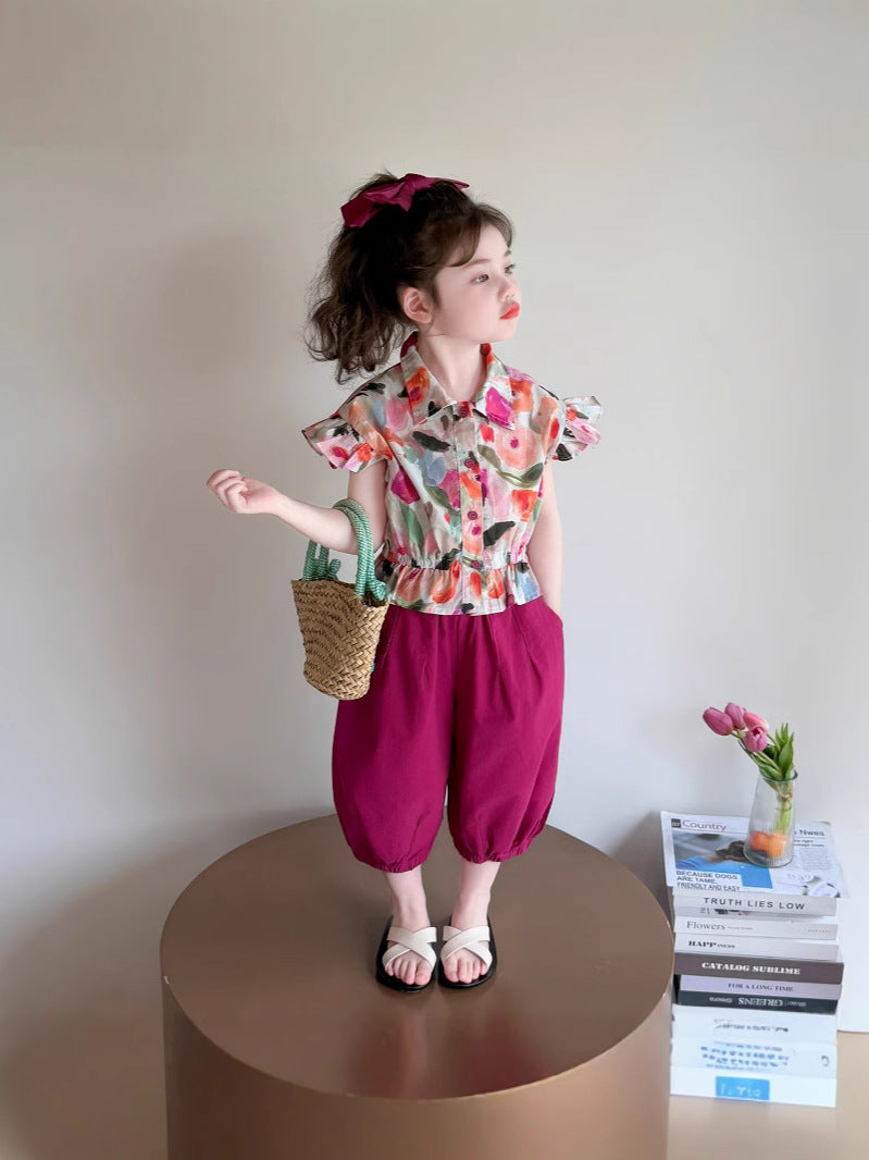 Children's Summer Suits Super Beautiful Clothes Thin Fashionable Children's Suit
