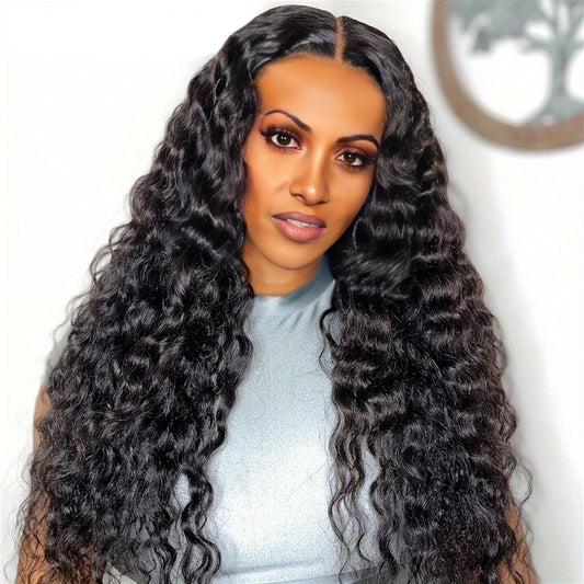 Chemical Fiber Curly Hair African Medium Small Volume Former Lace Wig Long Curls