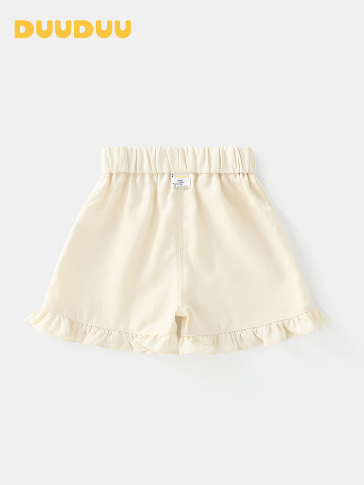 White Korean Style Class Casual Shorts Trousers Summer Children's Pants