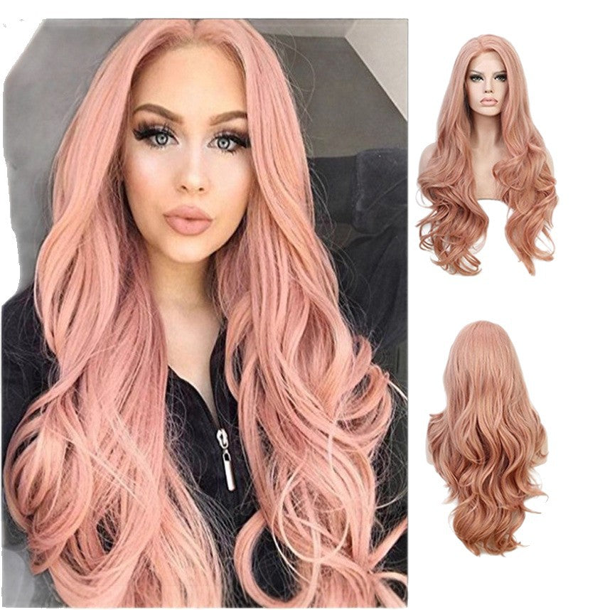Curly Hair Chemical Fiber Rose Net Can Be Divided Into Wig Long Curls