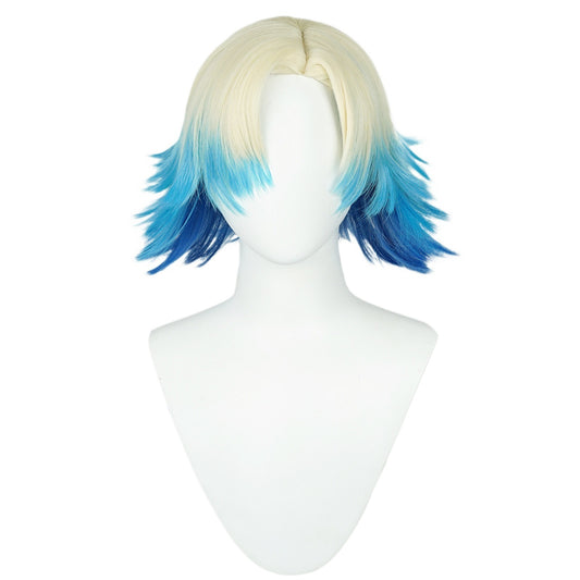 Blue Prison Caesar Dyed Gradient Anime Cos Wig