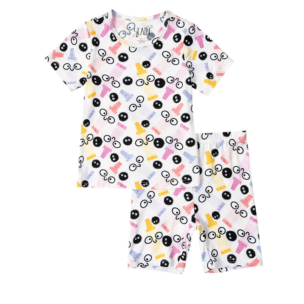 Children's Boys Air Conditioning Clothes Home Wear Thin Children's Suit