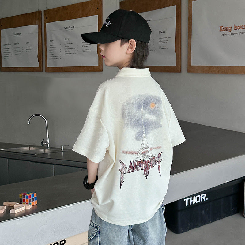 Children's Clothing Summer Casual Loose Thin Top Children's T-shirt