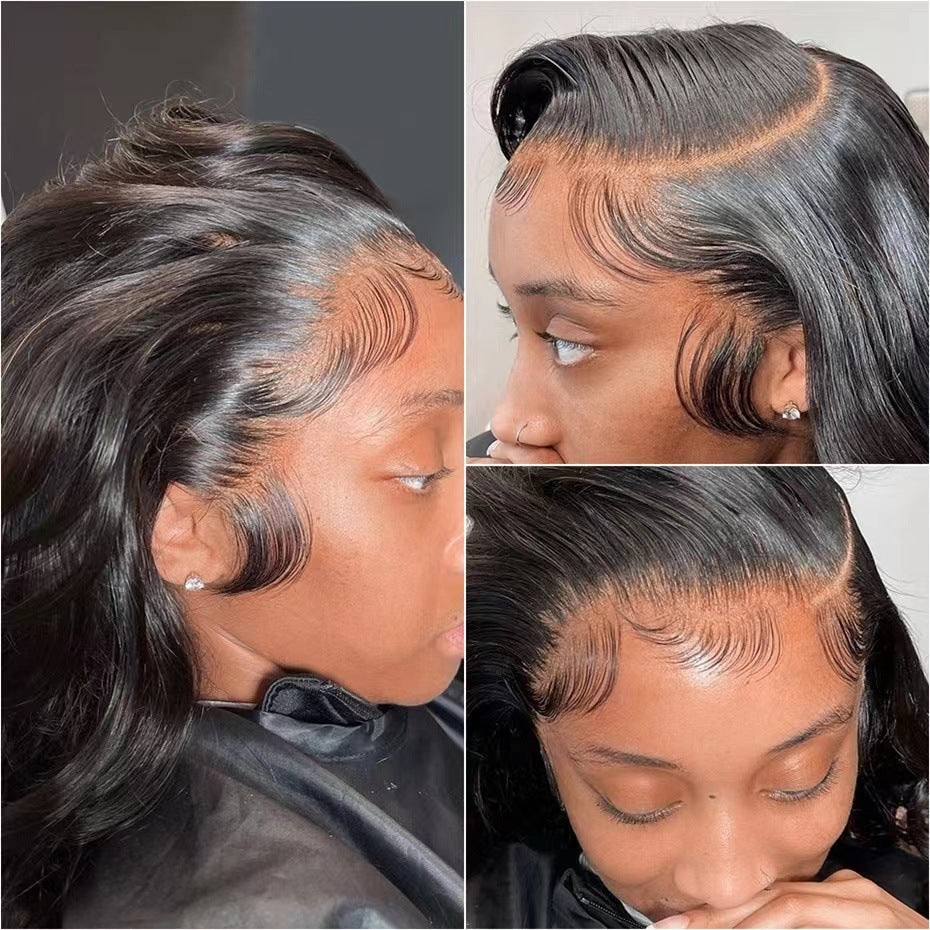 Front Lace Sheath Curly Hair Big Wig Long Curls