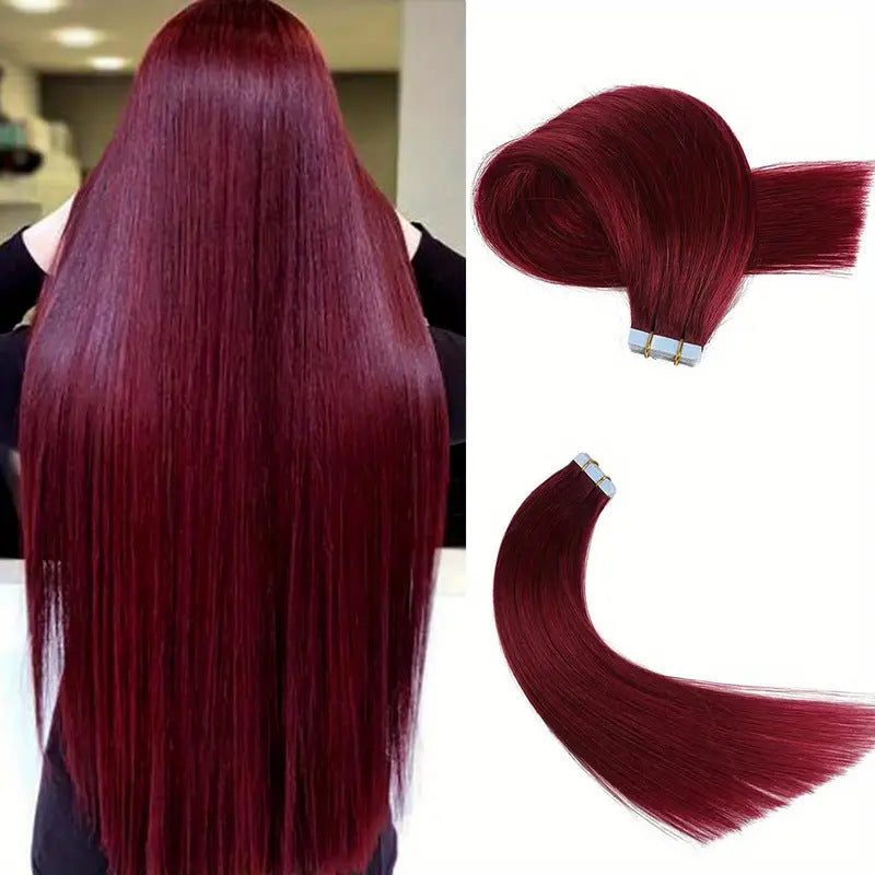 Pretty Real Hair Seamless Extension Film Wig