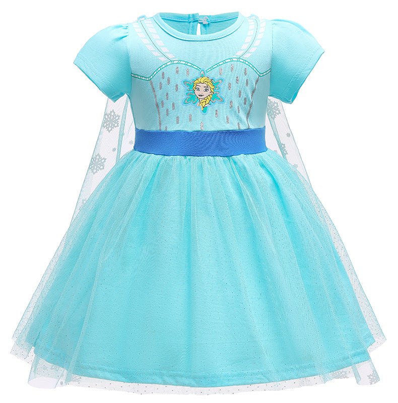 Sleeveless One-piece Western Style Lace Skirt Children's Dress
