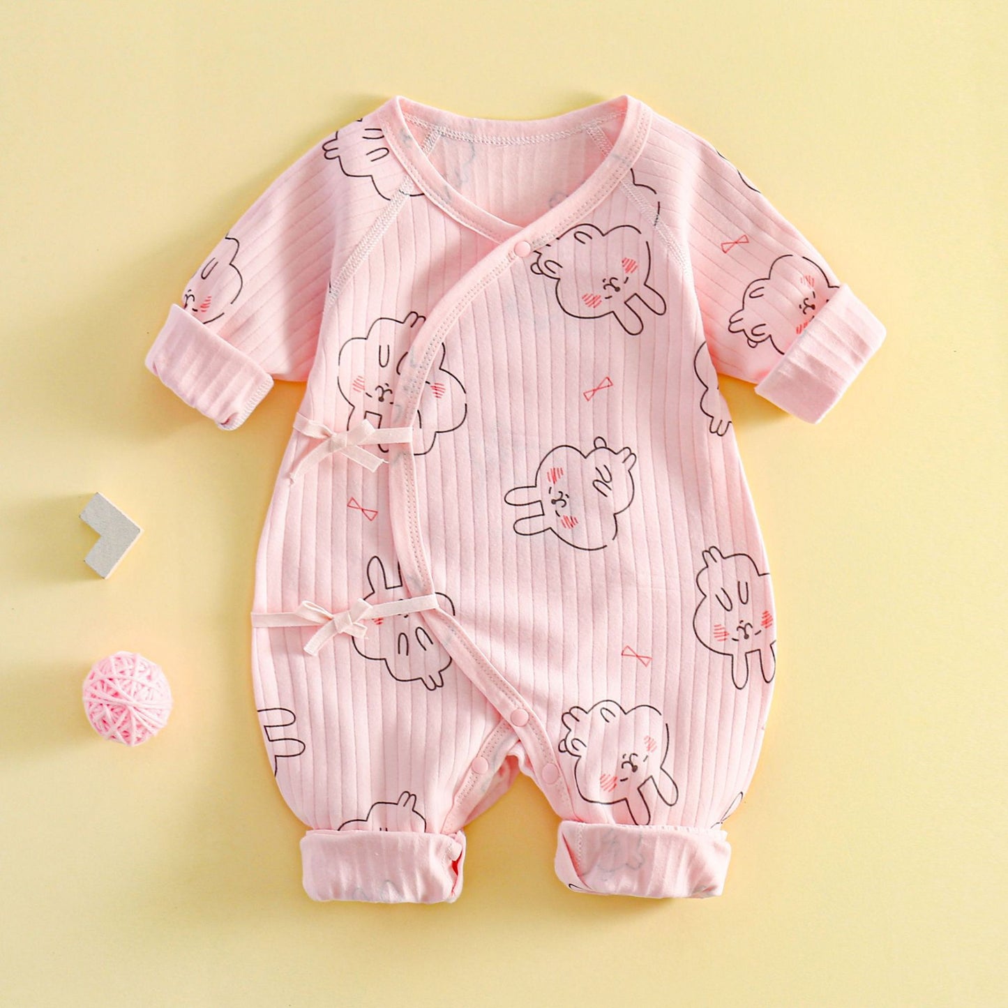 Rompers Born Boneless Cotton Closed Bellyband Crawling Jumpsuit, Climbing Suit