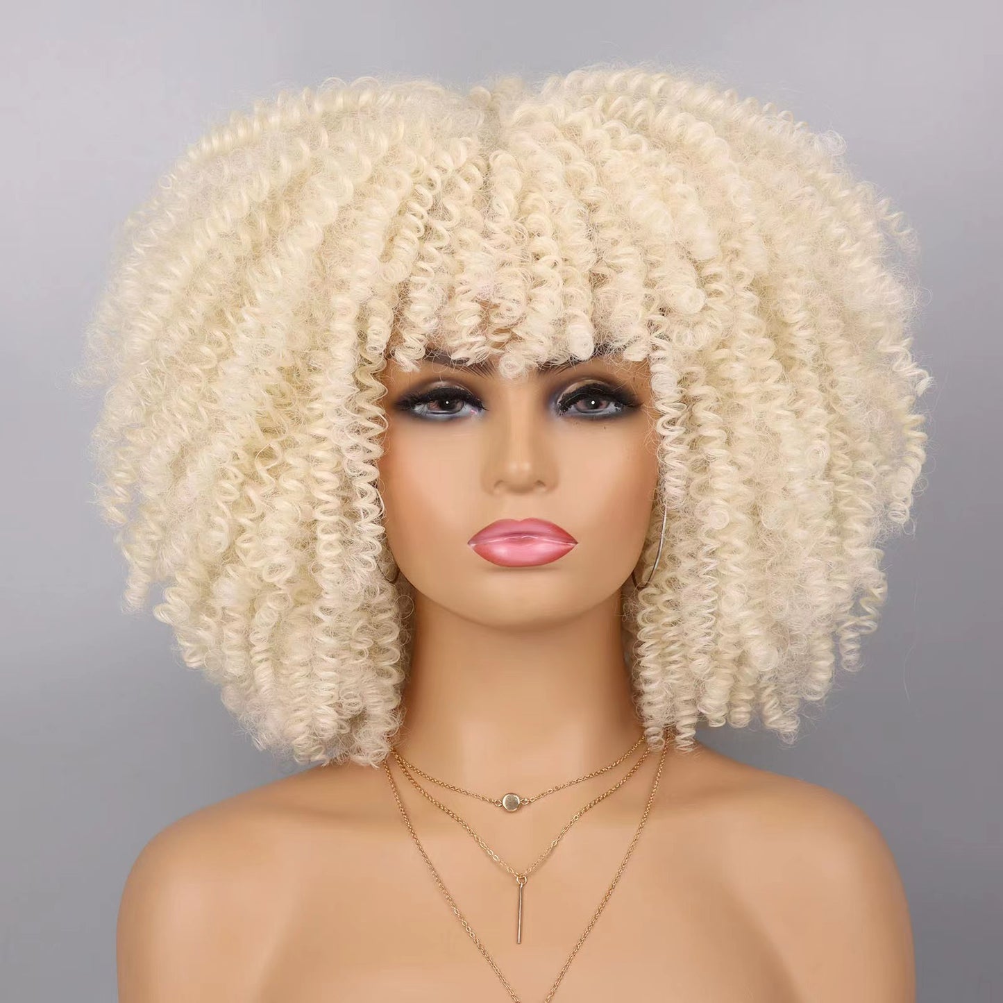 More Than Kinds Of Micro Volume Afro Head Cover Wig Short Curly Hair