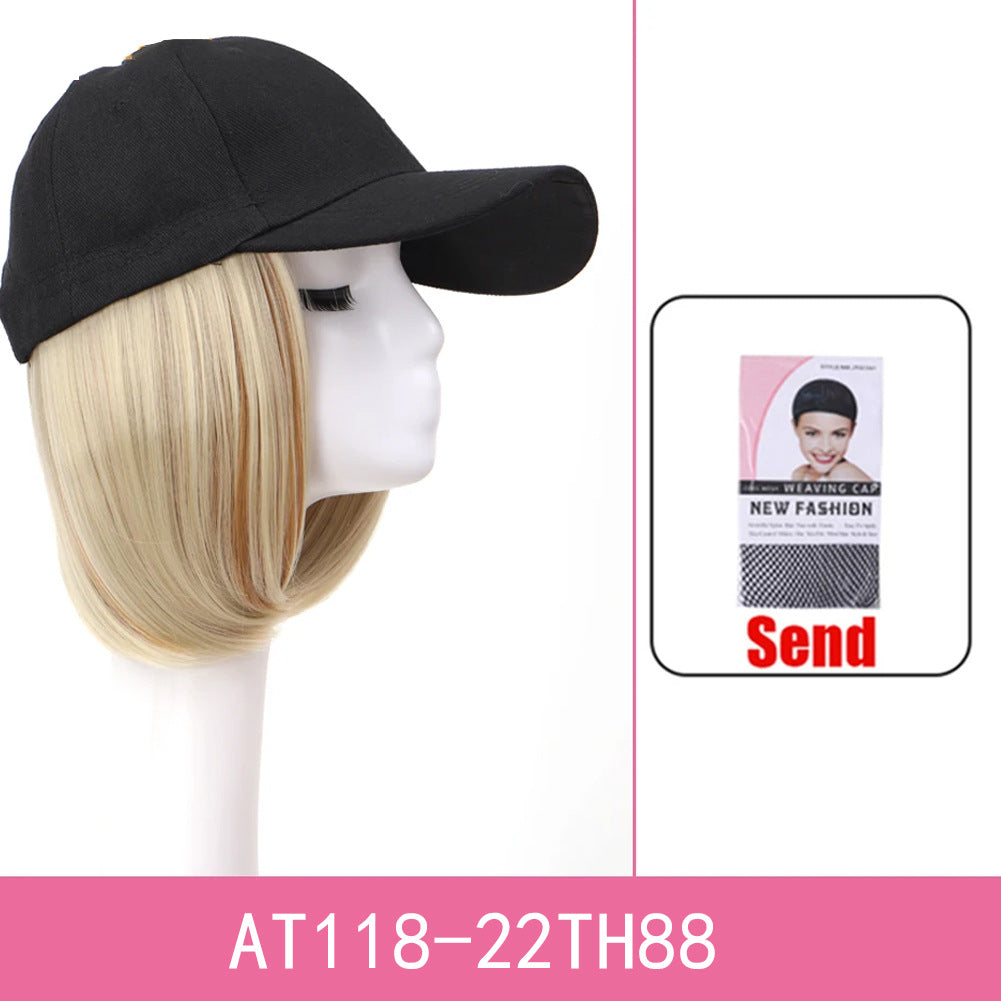 Women's Hat Short Hair One-piece Peaked Cap Summer Other Wig