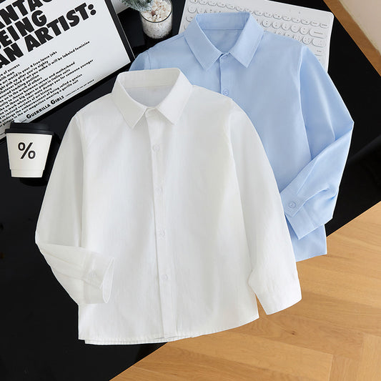Children's Long Sleeve Autumn School Uniform Host Children's Shirt