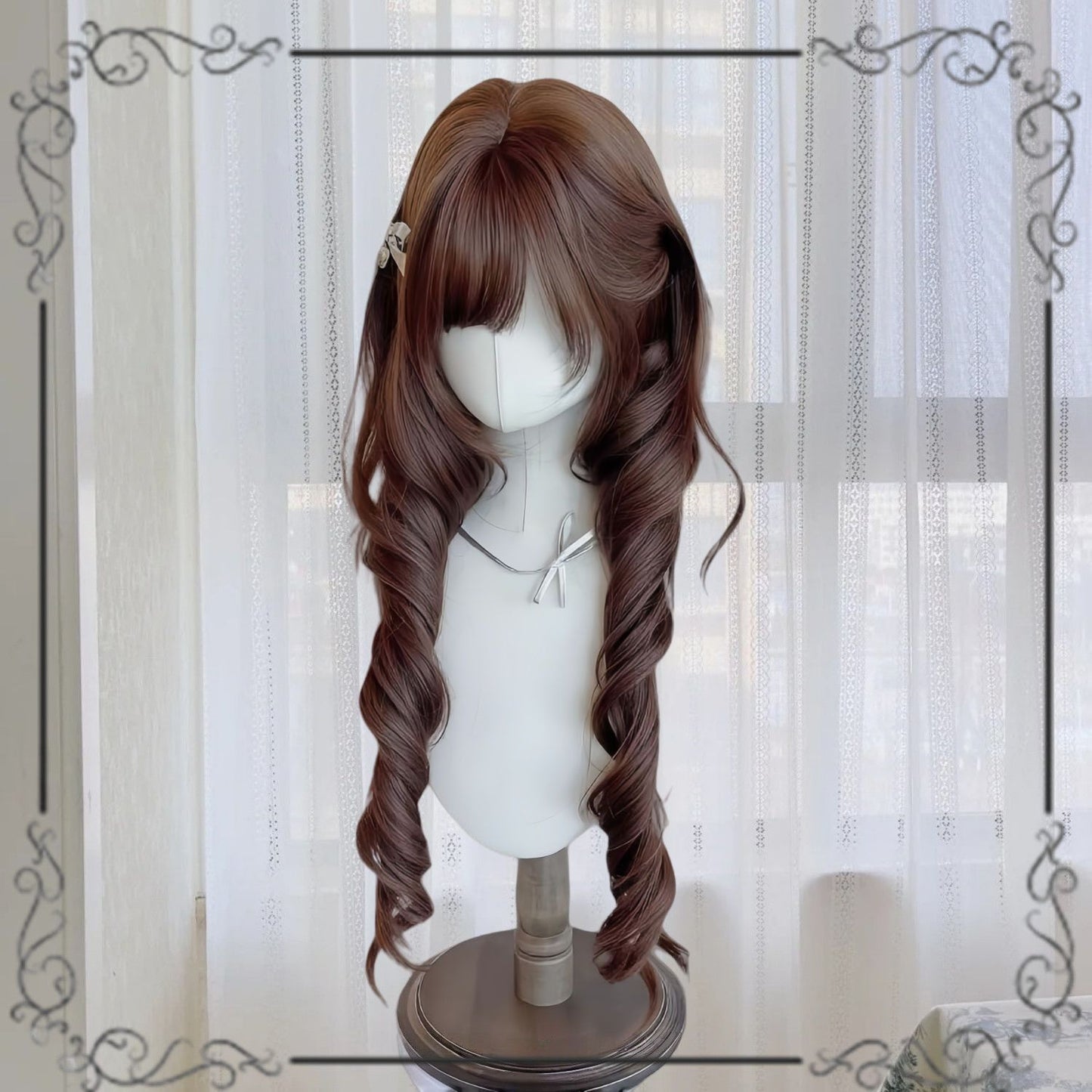 Jellyfish Head Curly Hair Daily Beauty Repair Roman Roll Princess Wig Long Curls