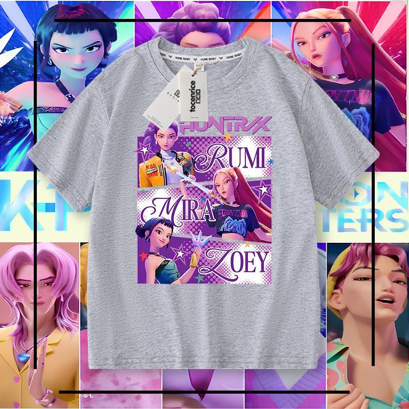 Children's Short-sleeved For Western Style Top Older Loose Blouse Summer Children's T-shirt