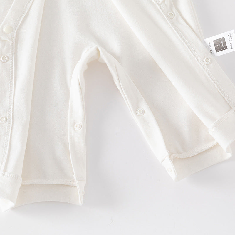 Jumpsuit Pure Cotton Simple Long Sleeve Romper Male Female Baseball Jumpsuit, Climbing Suit