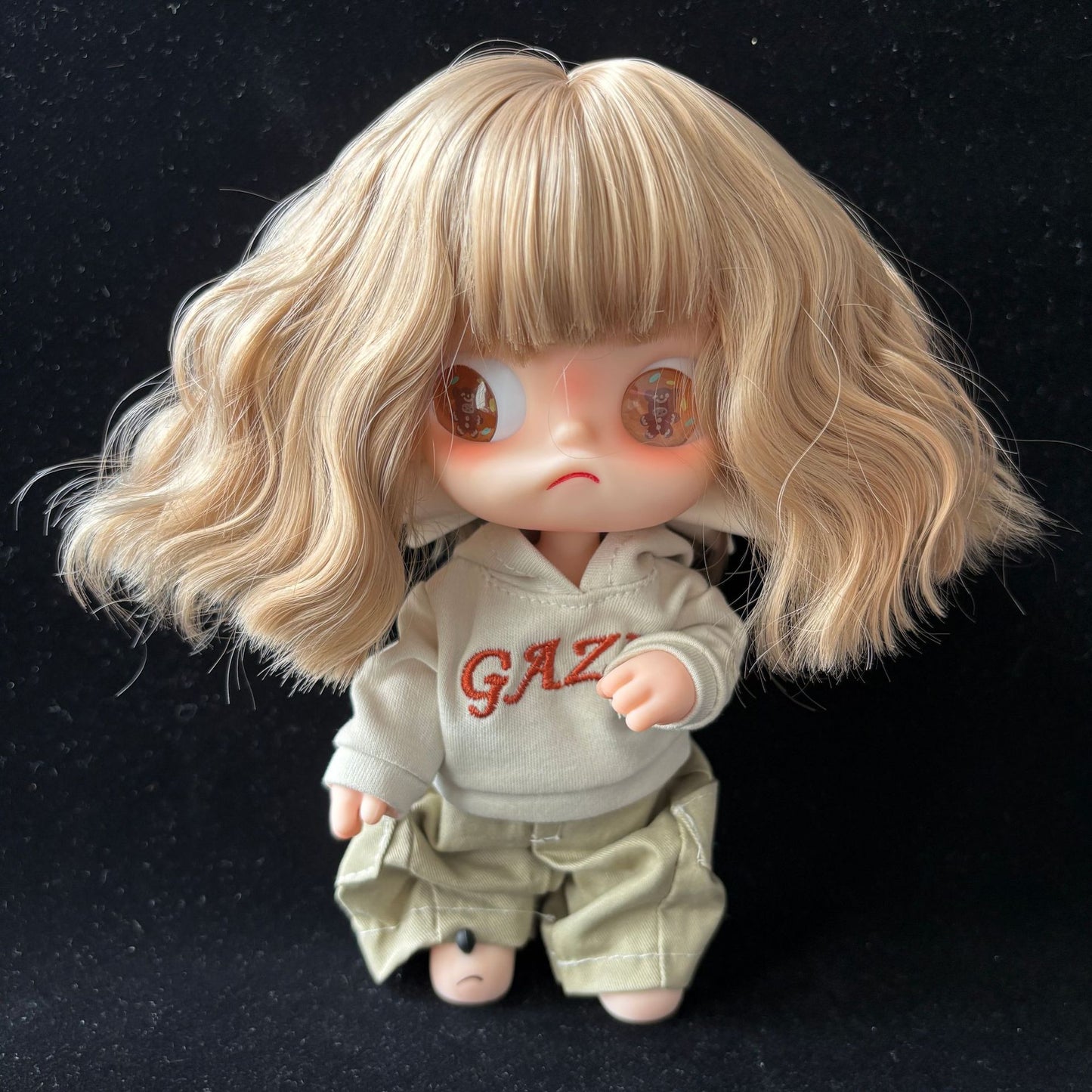 Sister Ga Zi Gingerbread Man Optional Bangs Long Curly Hair Cos Wig