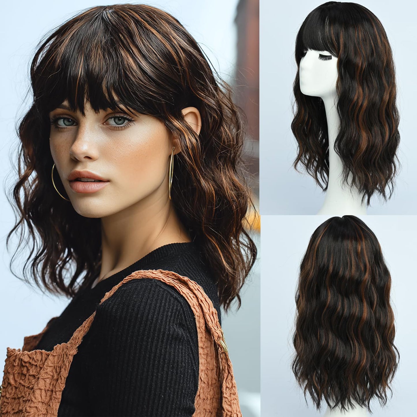 Women's Curly Hair Multiple Colors Chemical Fiber Wig Long Curls