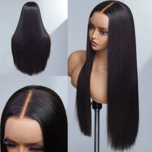 Sdd Frontal Double Drawn Straight Bob Real Hair Wig