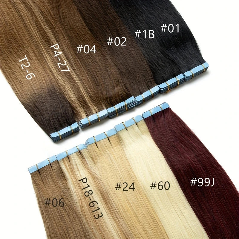 Pretty Real Hair Seamless Extension Film Wig