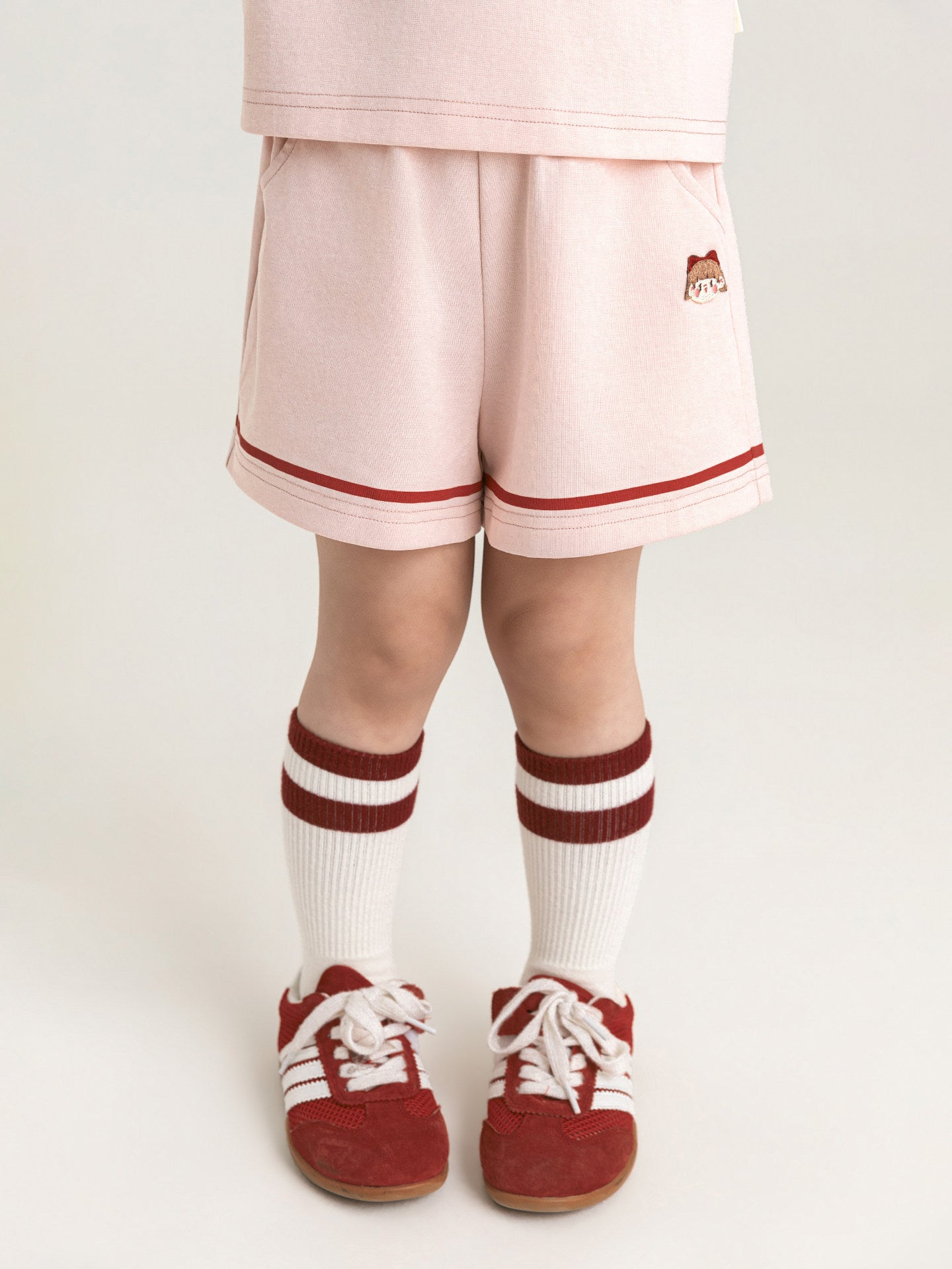 Children's Sports Suit Collar Short Sleeve Cool Shorts Preppy Style Top Children's T-shirt