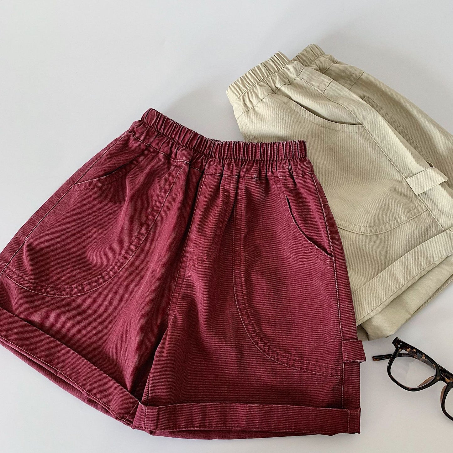 Children's Shorts Summer Korean Style Solid Color Children's Pants