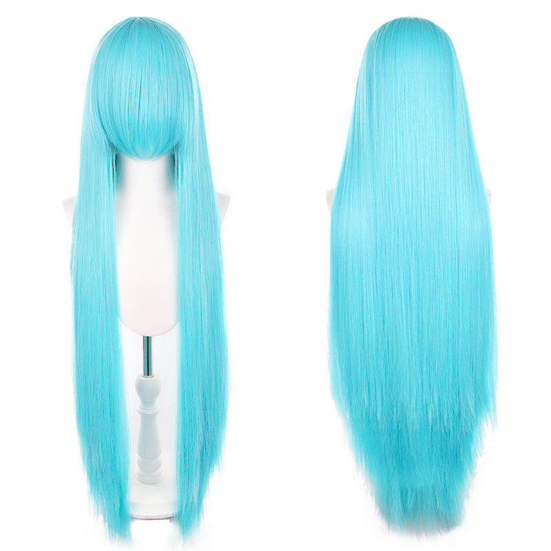 Mao Style Universal Scalp Head Long Bangs Cos Wig