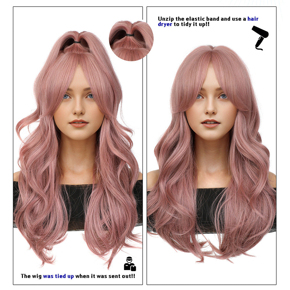 Women's Hair Fashion Big Wave Curly Simulation Wig Long Curls