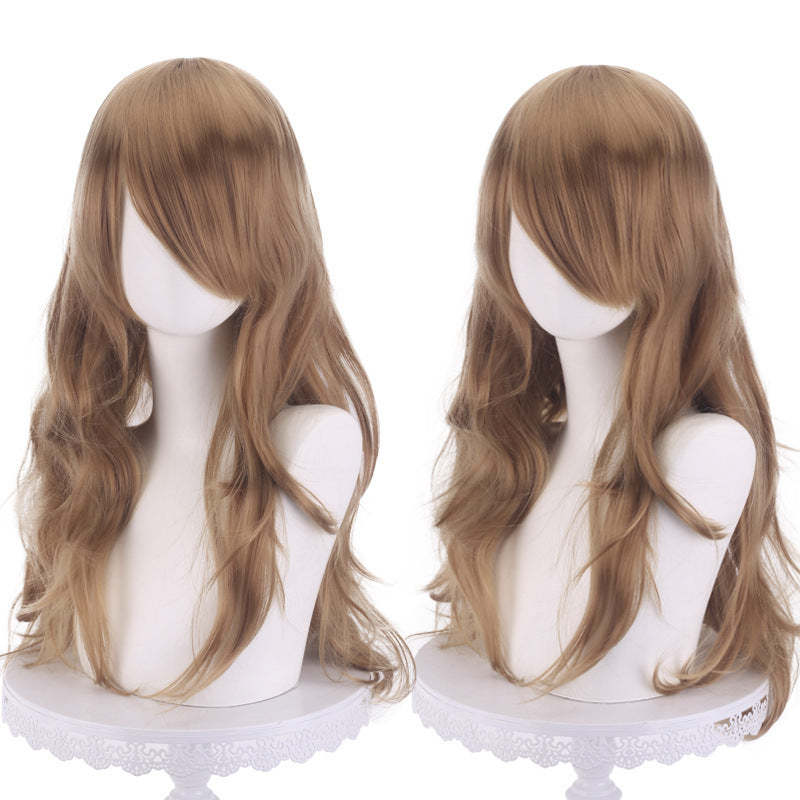 Anime Universal Long Curly Hair Micro Cos Wig