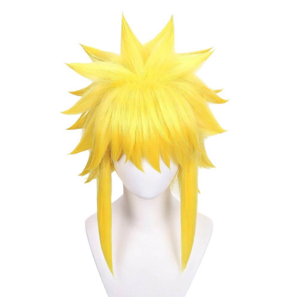 Wave Gate Golden Yellow Fluffy Natural Sense Mid-length Cos Wig