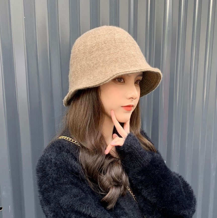 Hat One Female Long Wool Bucket Days Wig Short Curly Hair