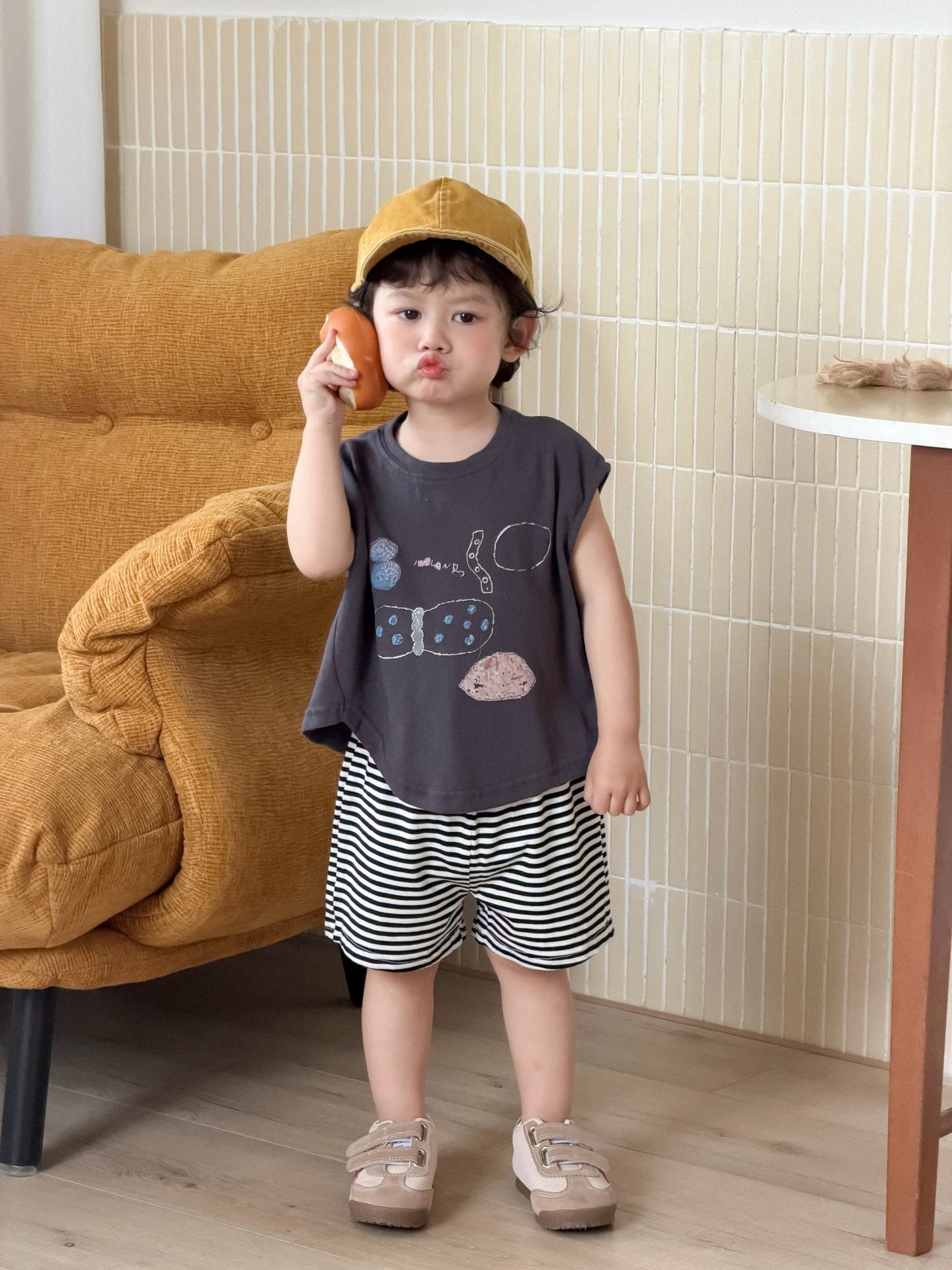 Children's Clothing Summer Thin Clothes Korean T-shirt Children's Suit