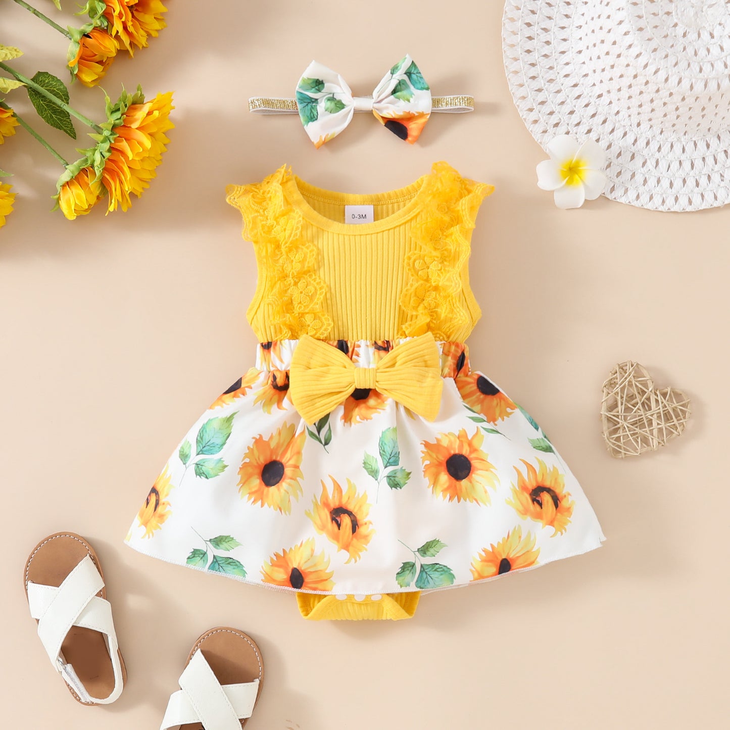 Lace Triangle Rompers Years Old Flower Jumpsuit, Climbing Suit