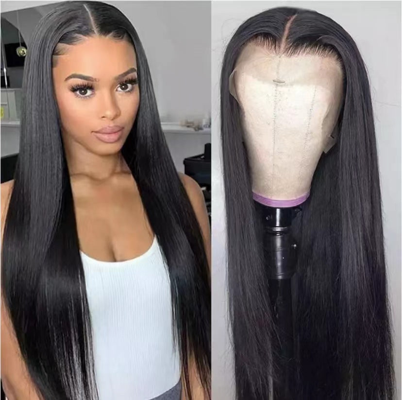 Lace Light Golden Hair African Best Selling Long Straight Wig