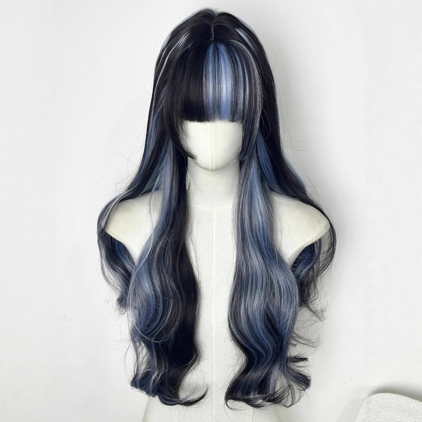 Happy Stone Black Dyed Pink Little Rose Curly Wig Long Curls