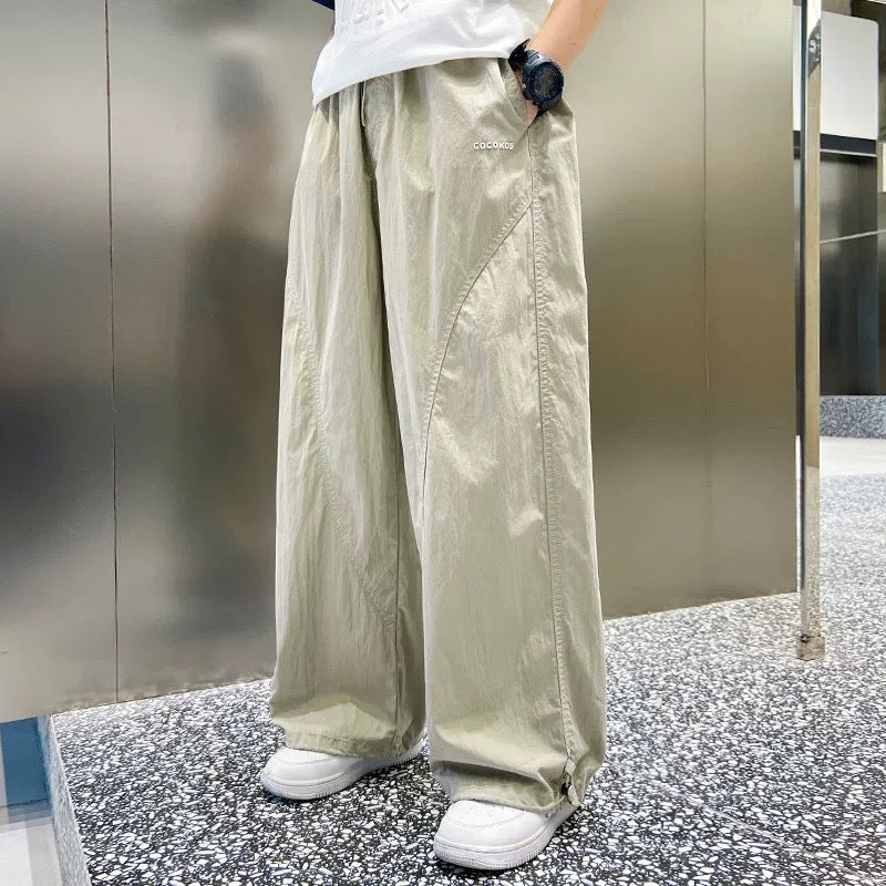 Baggy Summer Thin Straight Casual Sports Trousers For Children's Pants