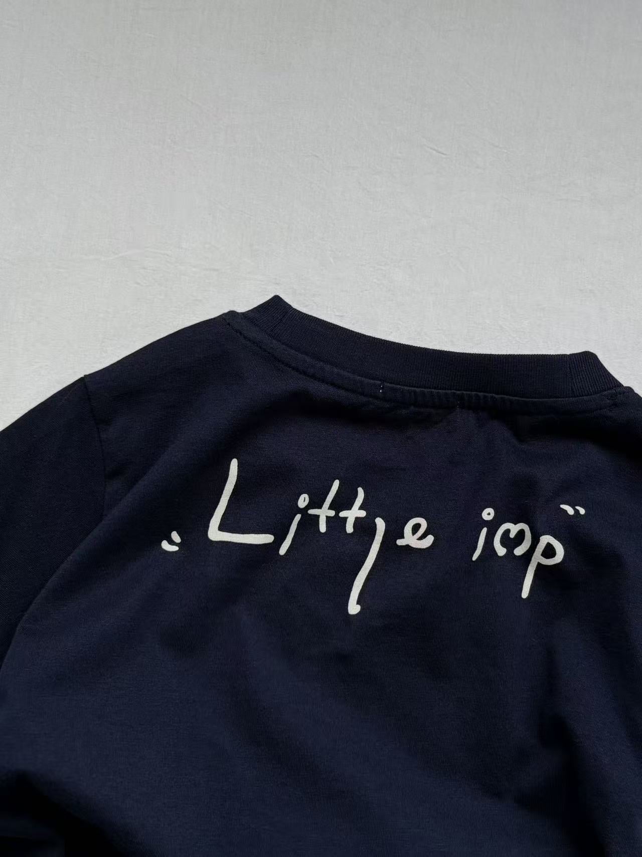 Clothes Pure Cotton Cartoon Printed Antibacterial Round Children's T-shirt