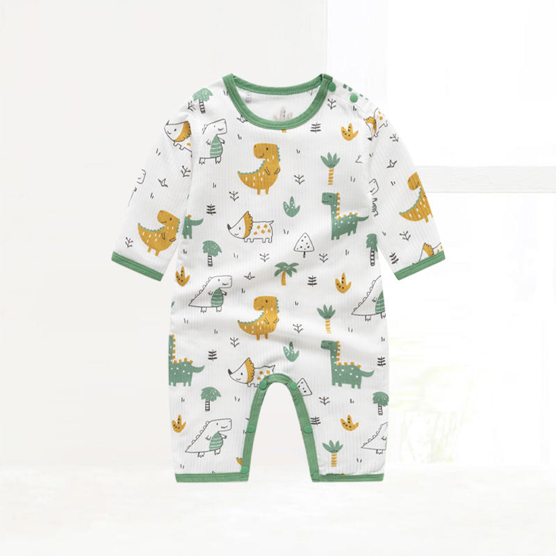 Children's Clothing Class One-piece Pajamas Pullover Shoulder Open Jumpsuit, Climbing Suit