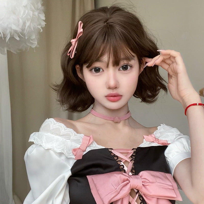 Female Small Curls Lazy Cute Fashion Wig Short Curly Hair