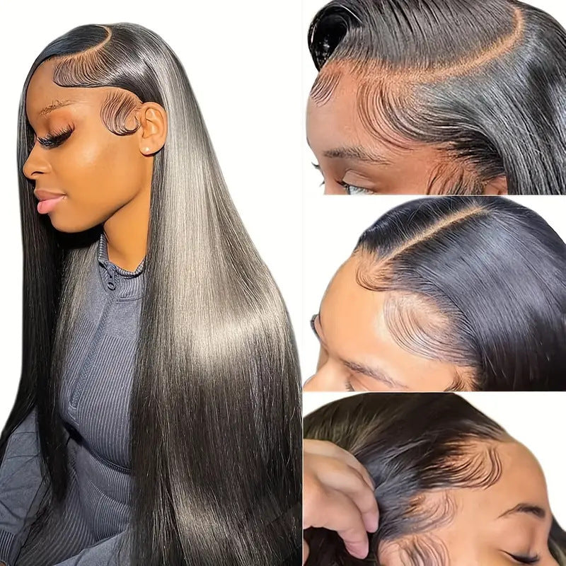 Women's Front Lace Hair Chemical Fiber Long Straight Wig