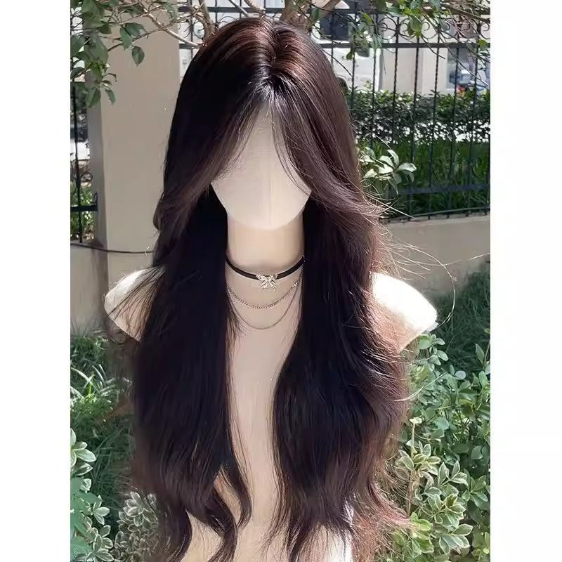 Fluffy High Skull Top Atmosphere Big Wave Light Seamless Hair Wig Long Curls
