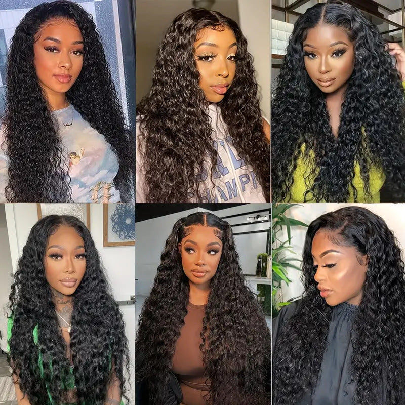Lace Female African Wigs With Small Curly Hair Wig Long Curls