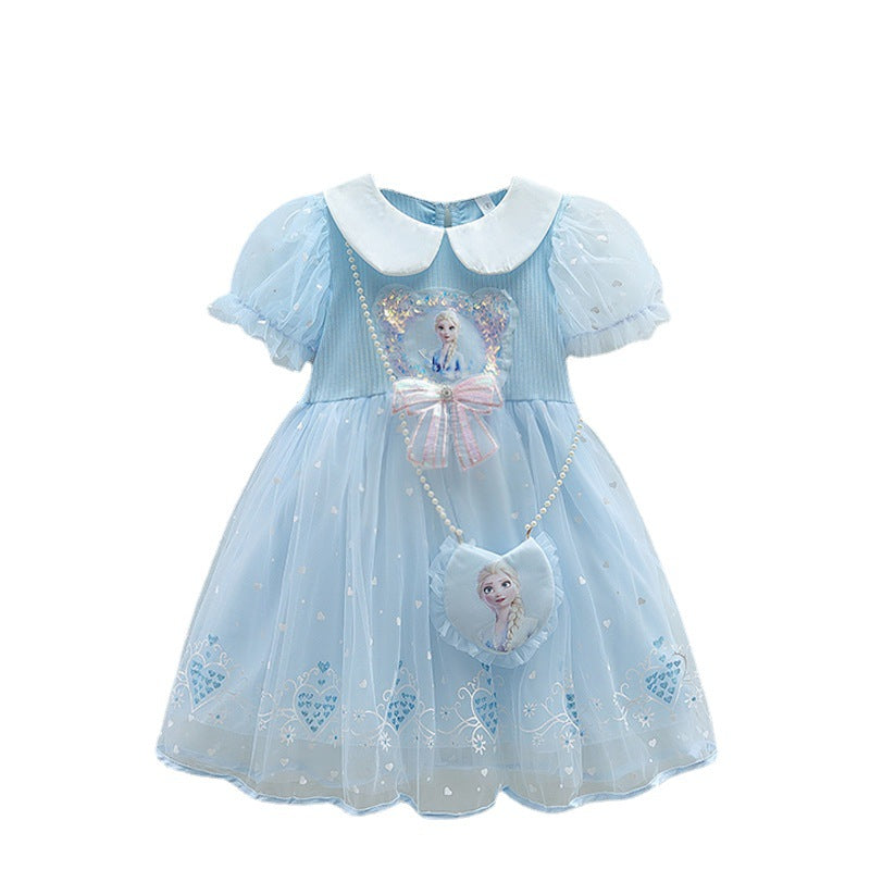 Women's & Children's Princess Elsa Summer Fashionable Little Skirt Children's Dress